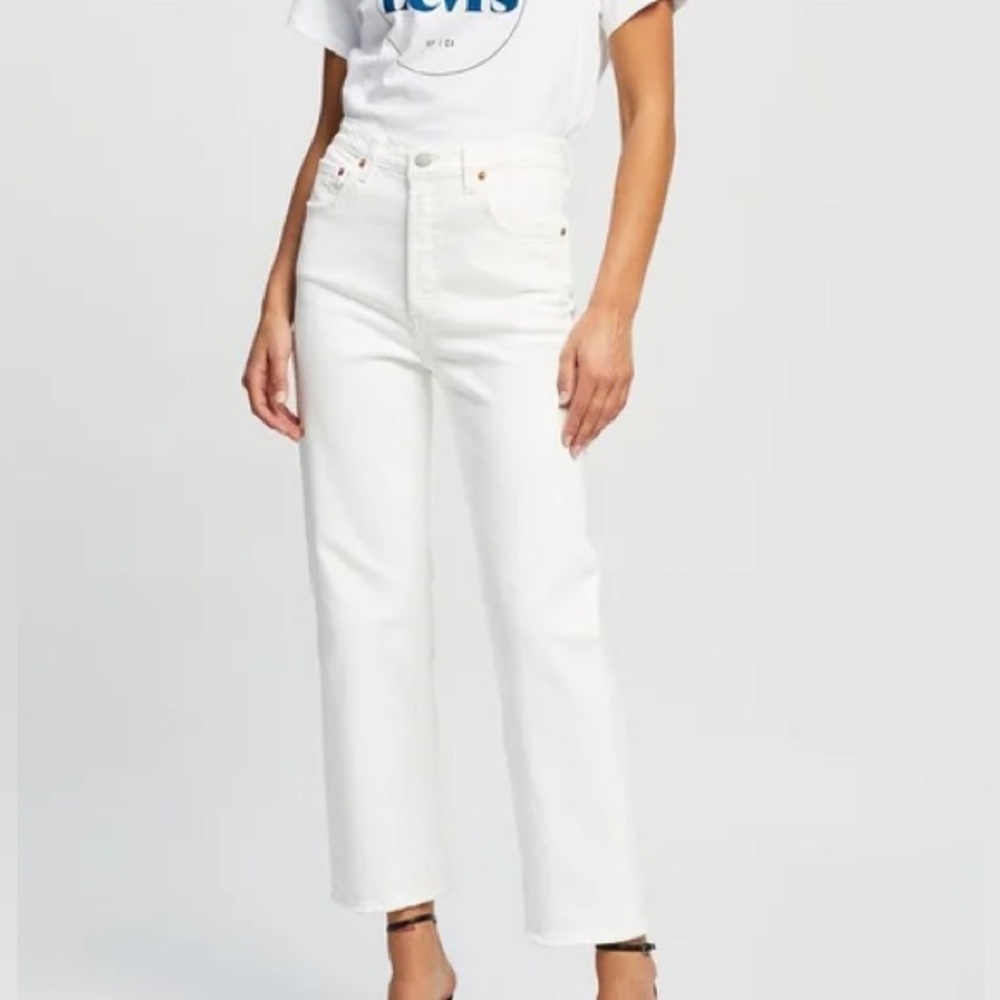 Rachel Comey Legion High Waist Jeans in White Denim